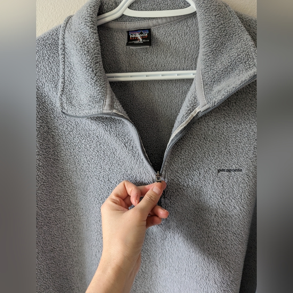 Patagonia capilene vintage half zip pullover fleece jacket men L